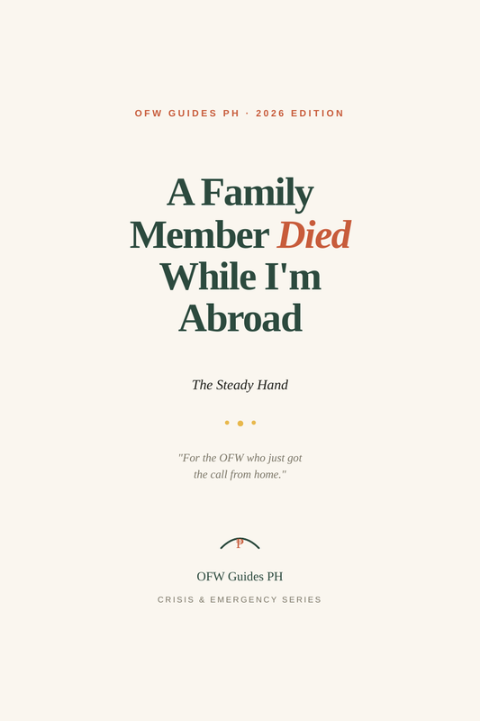 A Family Member Died While I'm Abroad — Cover