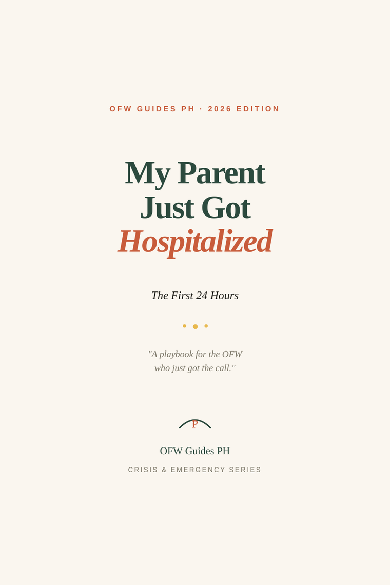 My Parent Just Got Hospitalized — The First 24 Hours