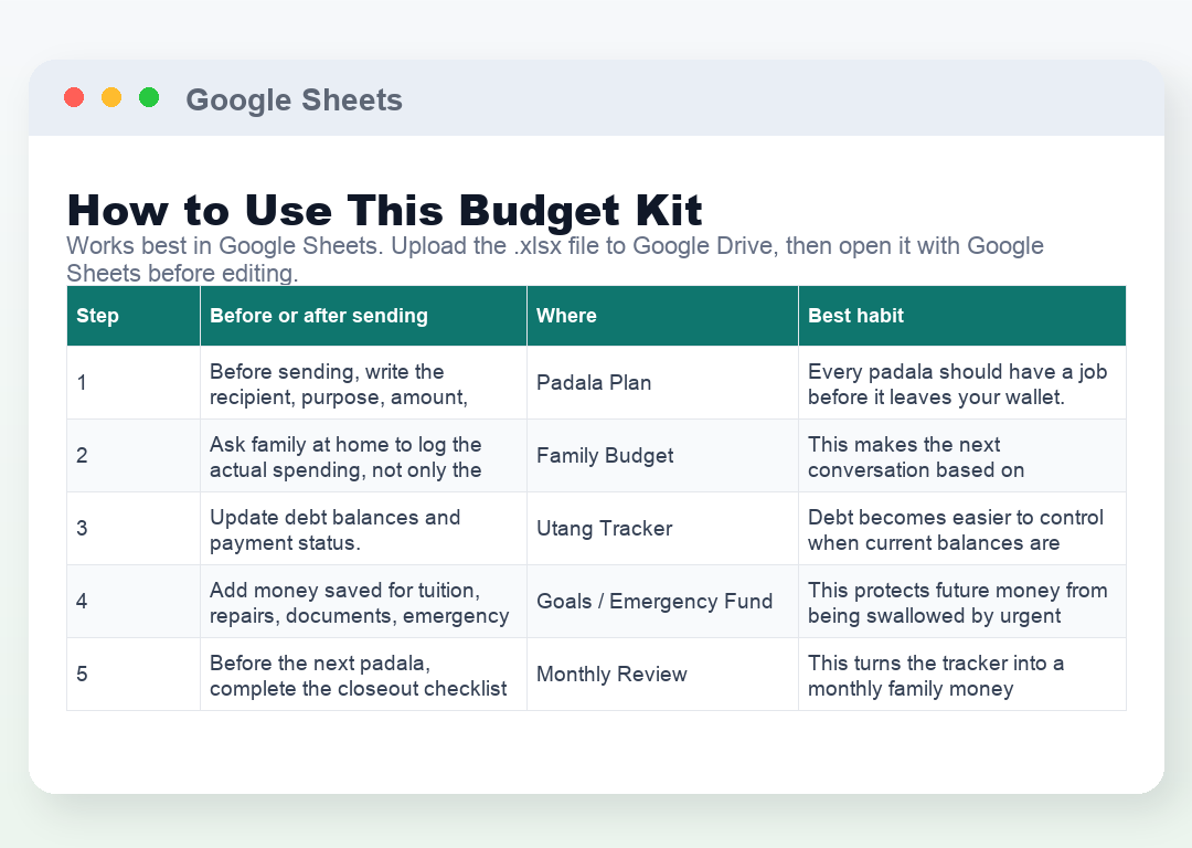 How to Use: Monthly Workflow